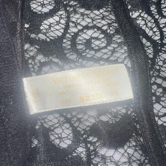 Vintage black lace gold label Victoria secret bustier corset - Picture 5 of 6